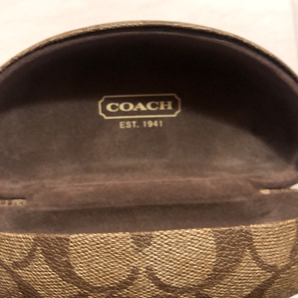 COACH Eyewear Case / Brown Clamshell - Picture 4 of 8